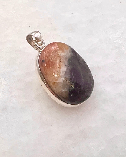 Natural Iolite Sunstone (India) in 0.925 Silver