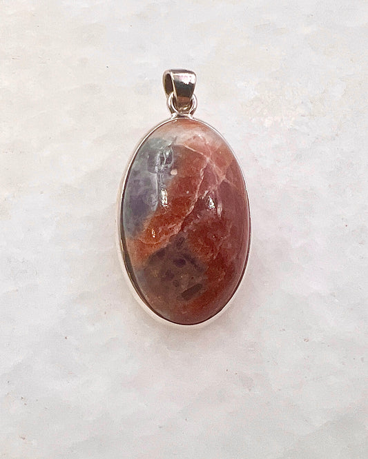 Natural Iolite Sunstone (India) in 0.925 Silver