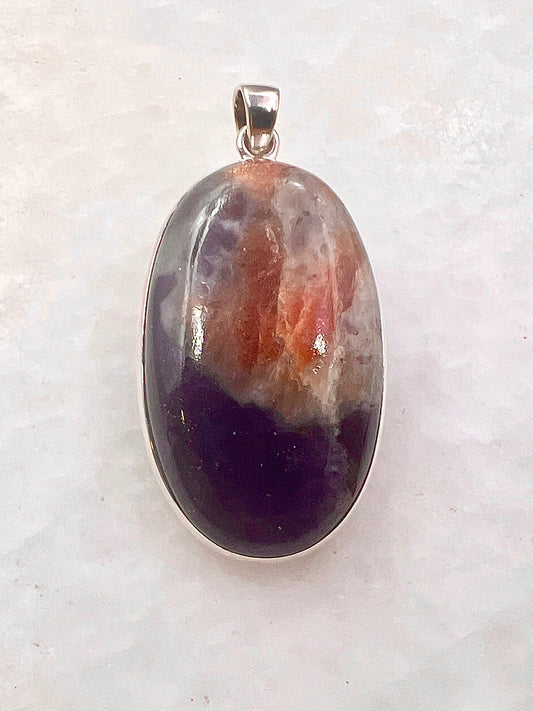 Natural Iolite Sunstone (India) in 0.925 Silver