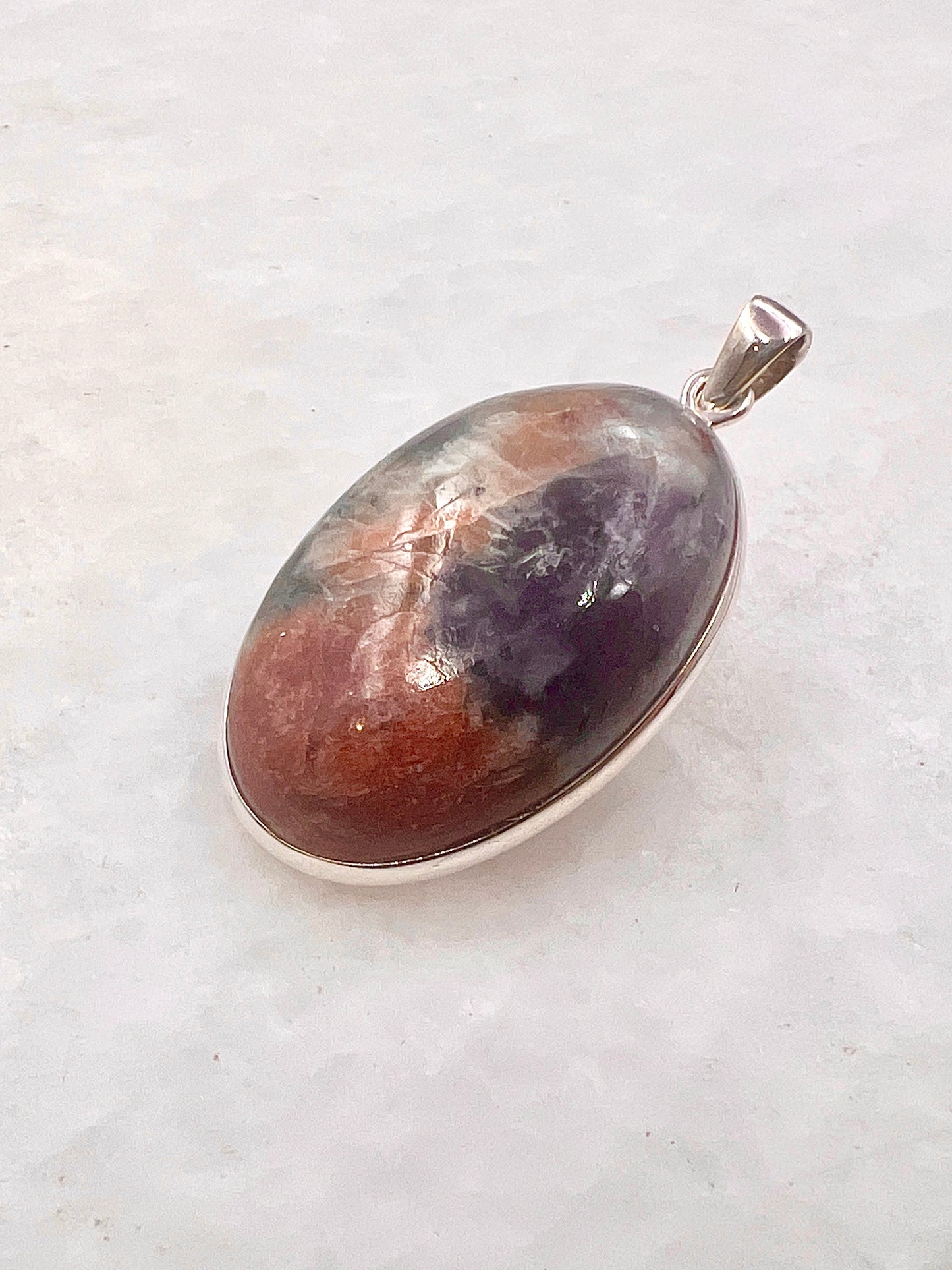 Natural Iolite Sunstone (India) in 0.925 Silver