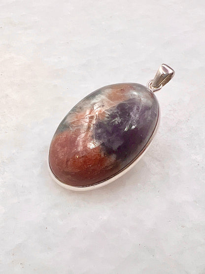 Natural Iolite Sunstone (India) in 0.925 Silver