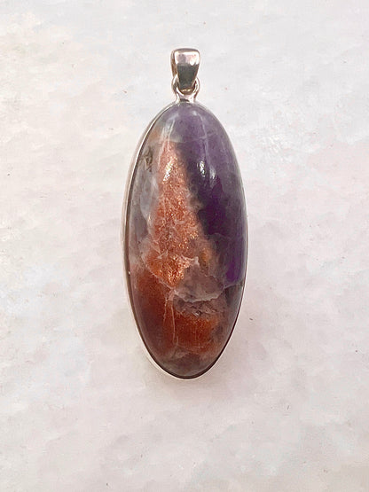 Natural Iolite Sunstone (India) in 0.925 Silver