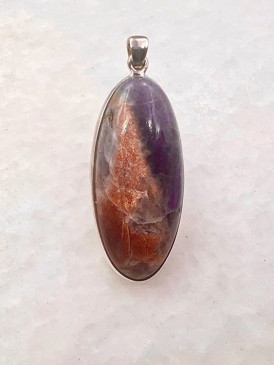 Natural Iolite Sunstone (India) in 0.925 Silver