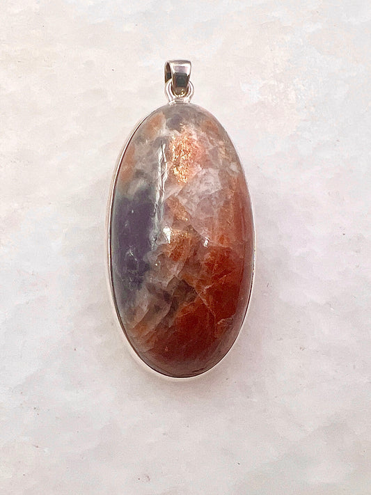 Natural Iolite Sunstone (India) in 0.925 Silver