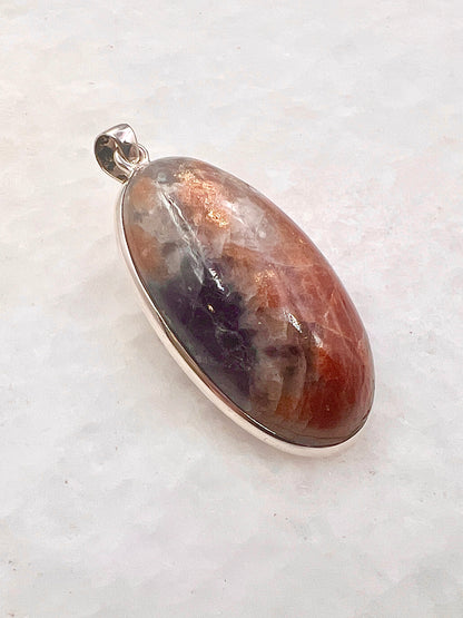 Natural Iolite Sunstone (India) in 0.925 Silver
