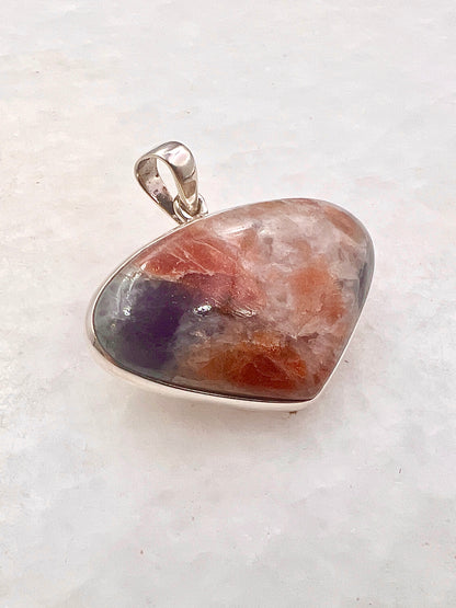 Natural Iolite Sunstone (India) in 0.925 Silver