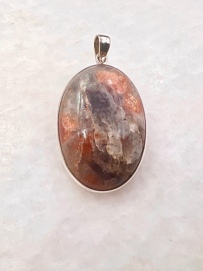 Natural Iolite Sunstone (India) in 0.925 Silver