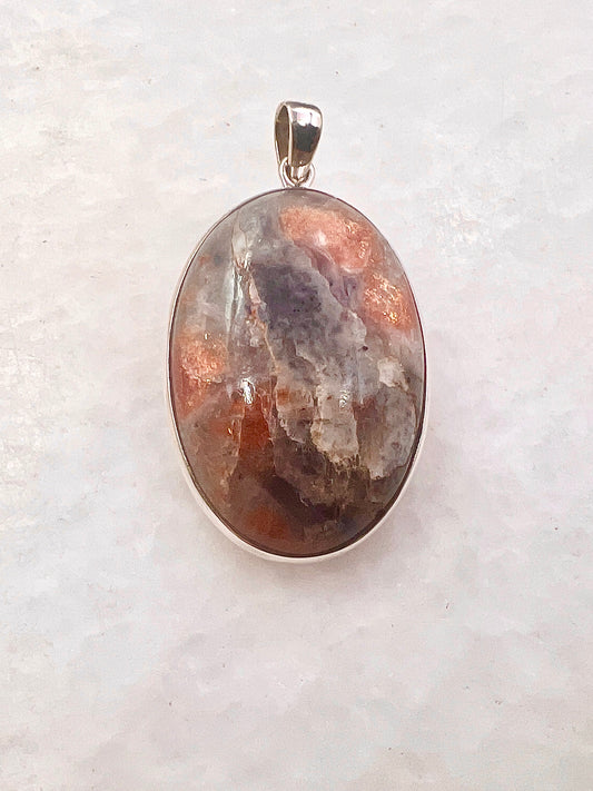 Natural Iolite Sunstone (India) in 0.925 Silver