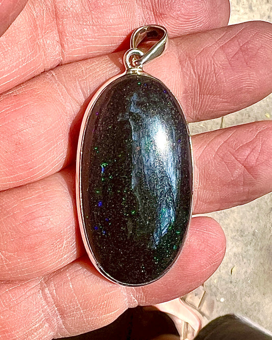 Andamooka Opal in 0.925 Silver