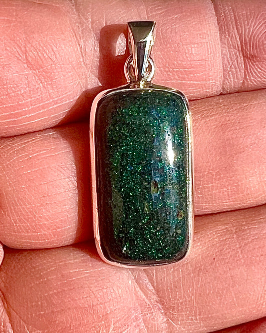 Andamooka Opal in 0.925 Silver