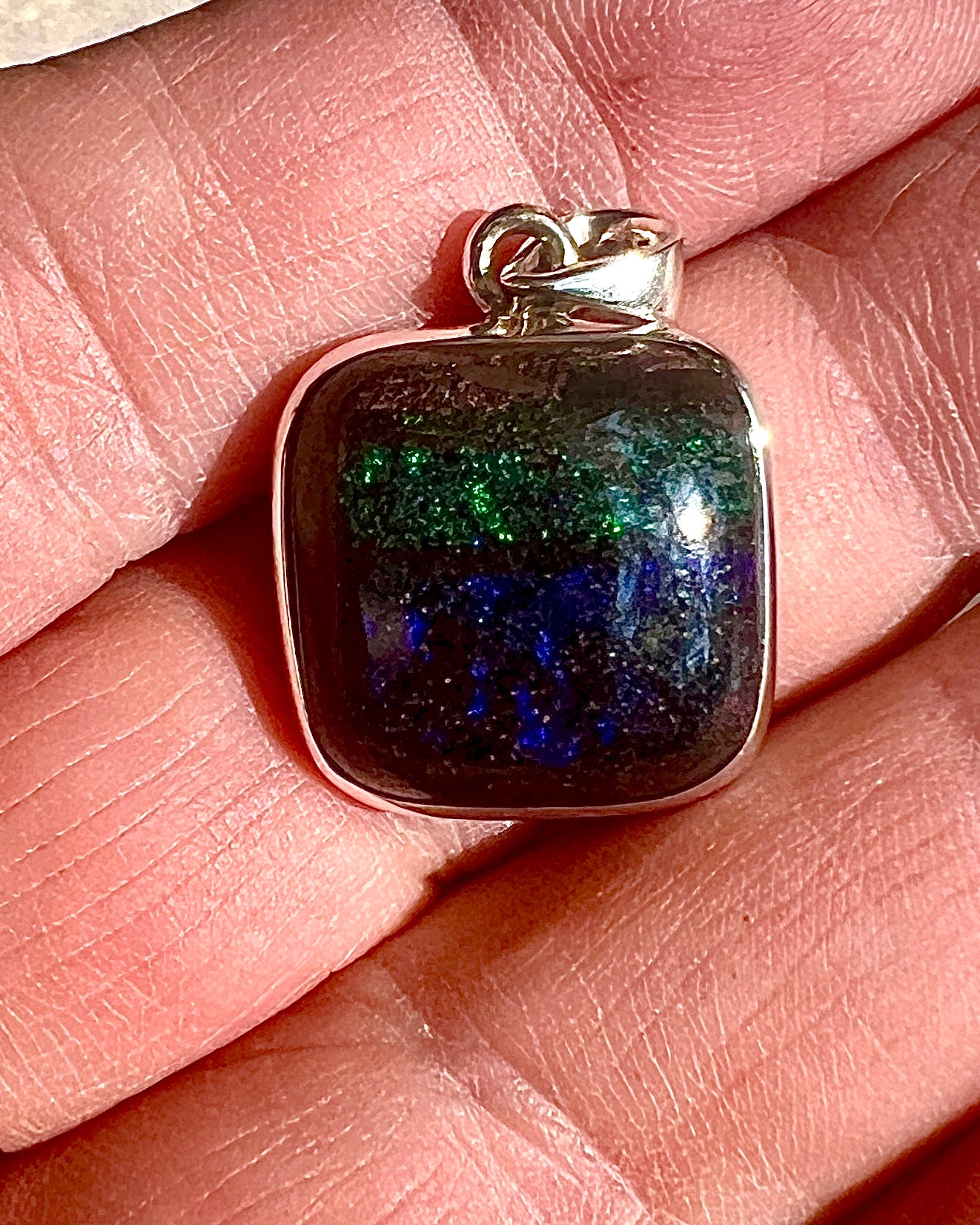 Andamooka Opal in 0.925 Silver