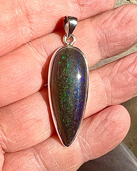 Andamooka Opal in 0.925 Silver