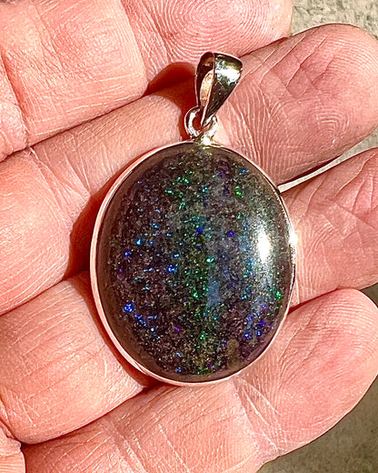 Andamooka Opal in 0.925 Silver