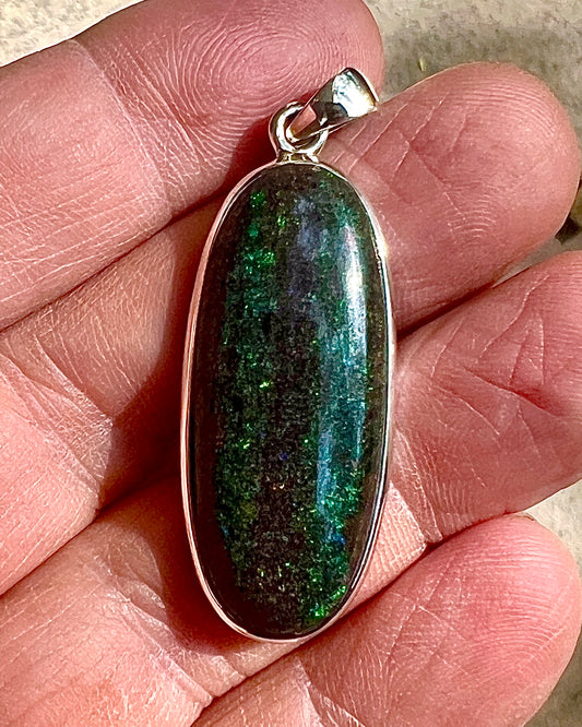 Andamooka Opal in 0.925 Silver