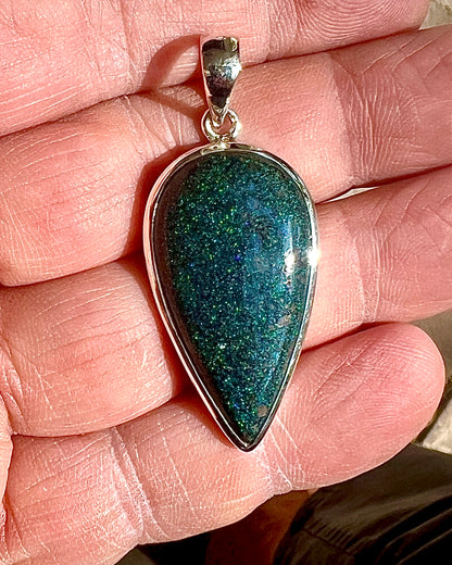 Andamooka Opal in 0.925 Silver