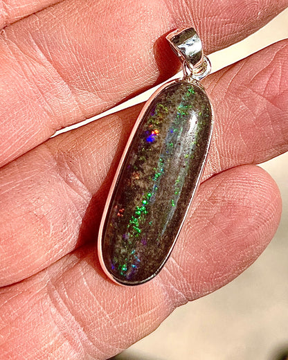 Andamooka Opal in 0.925 Silver