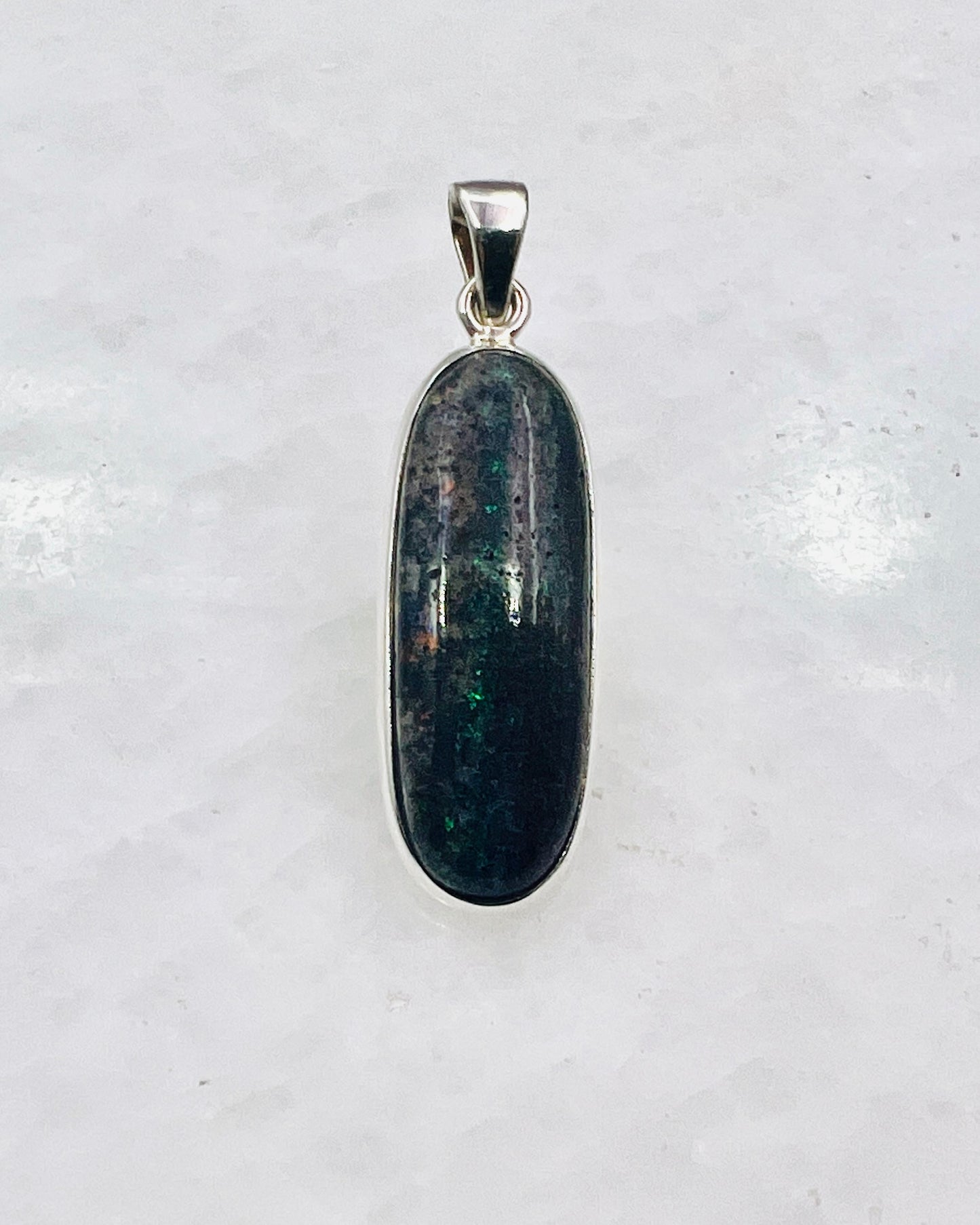 Andamooka Opal in 0.925 Silver