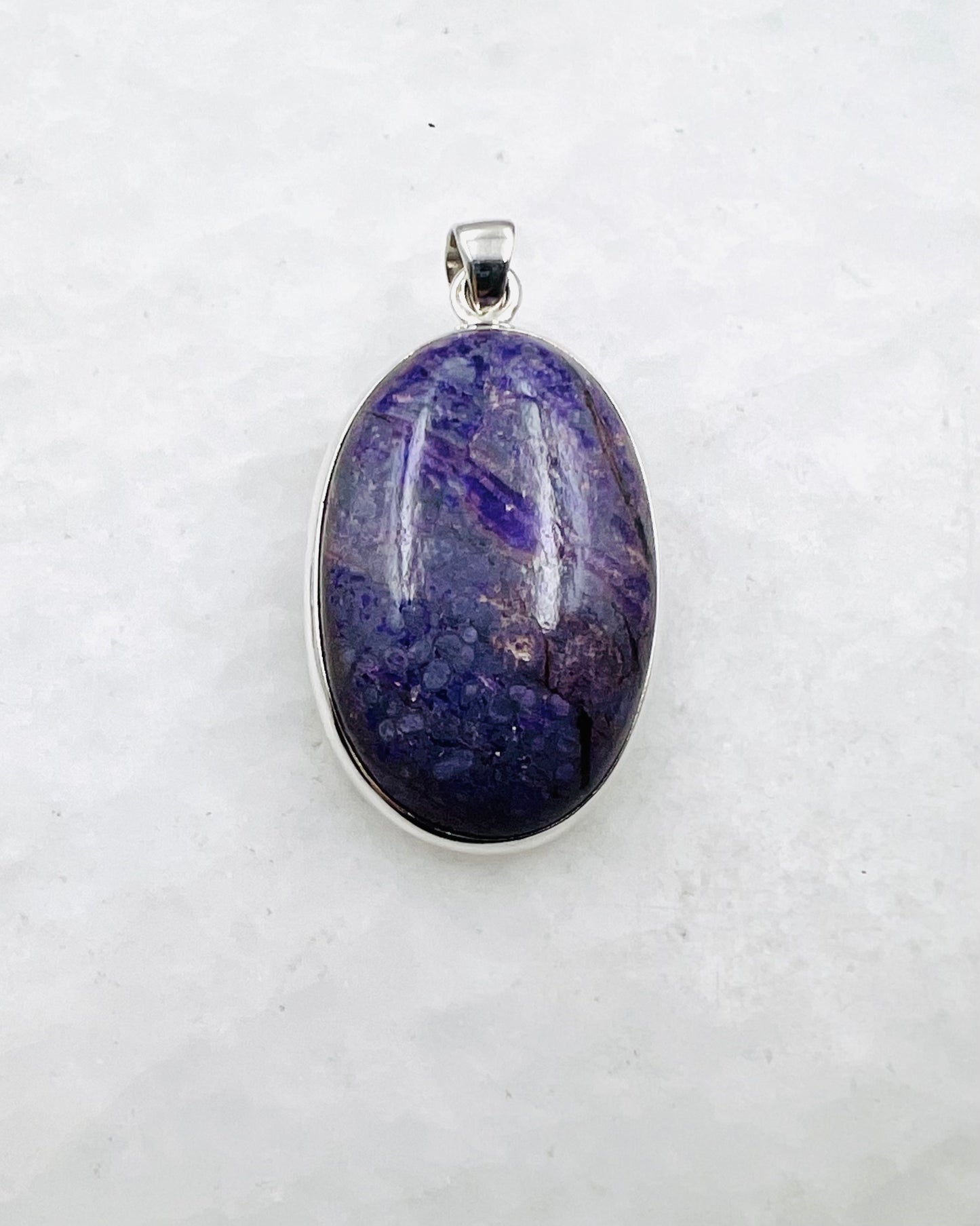 Sugilit in 925er Silber