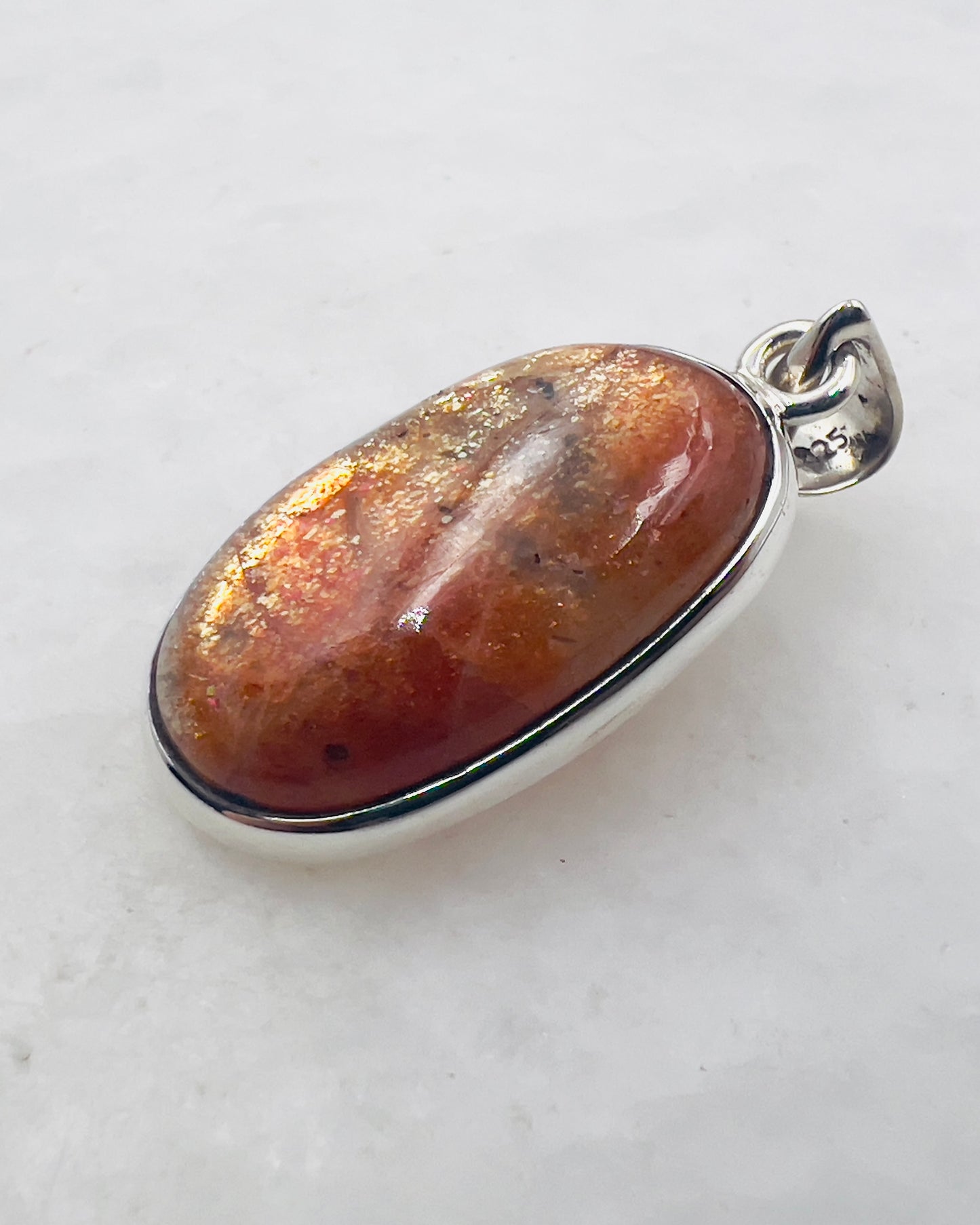 Sunstone in 0.925 Silver