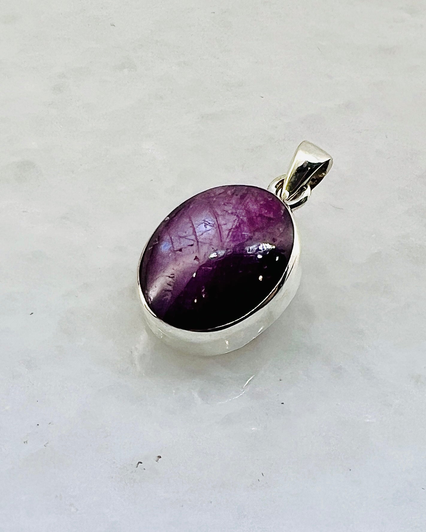 Star Ruby in 0.925 Silver
