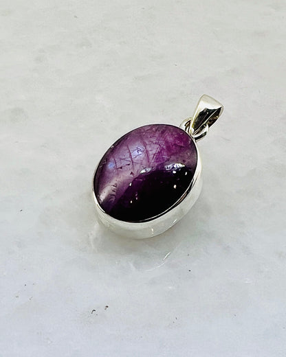 Star Ruby in 0.925 Silver