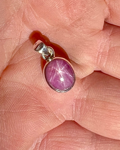 Star Ruby in 0.925 Silver