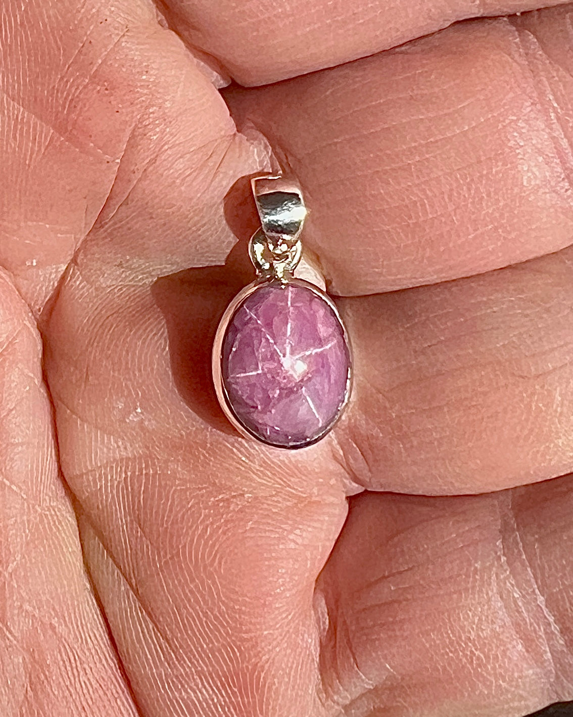 Star Ruby in 0.925 Silver