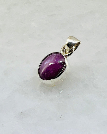 Star Ruby in 0.925 Silver