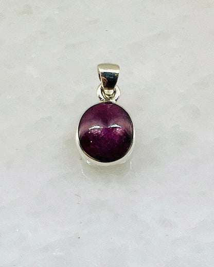 Star Ruby in 0.925 Silver
