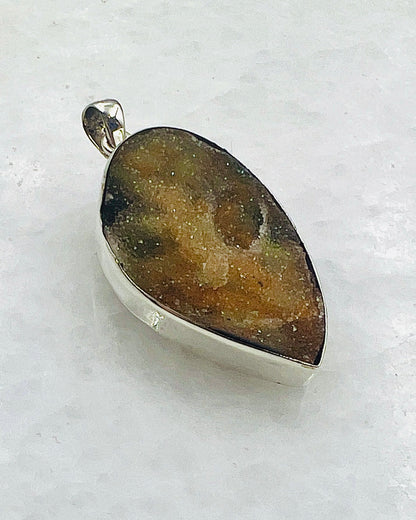Turkish Chalcedony Drusy in 0.925 Silver