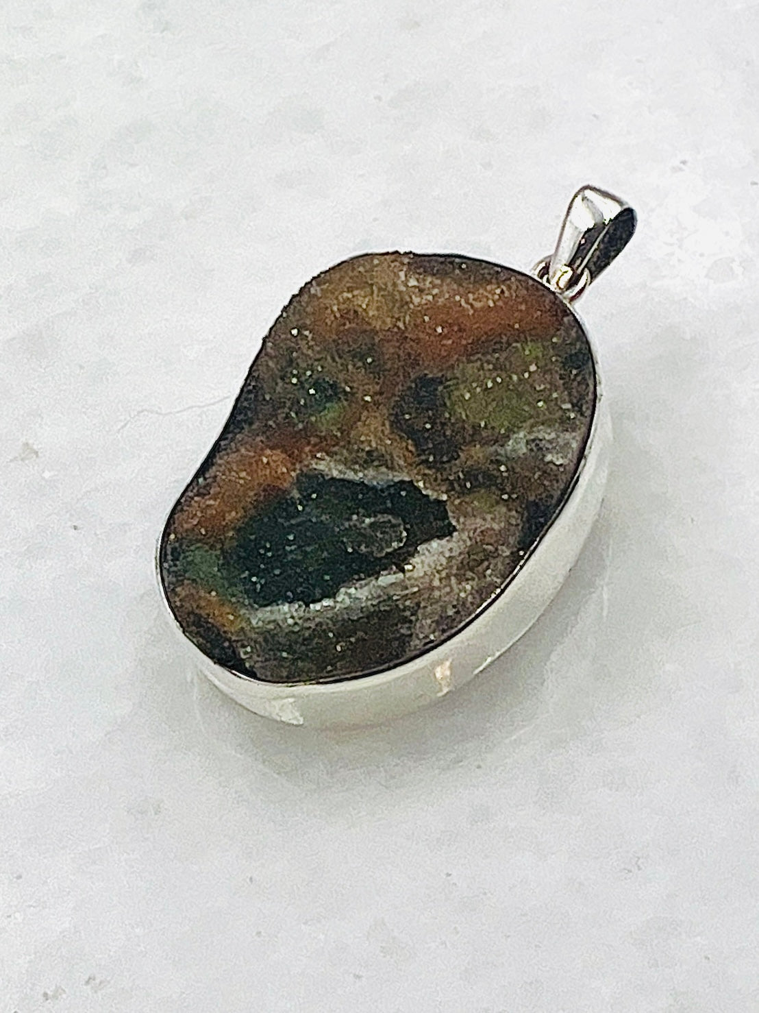 Turkish Chalcedony Drusy in 0.925 Silver