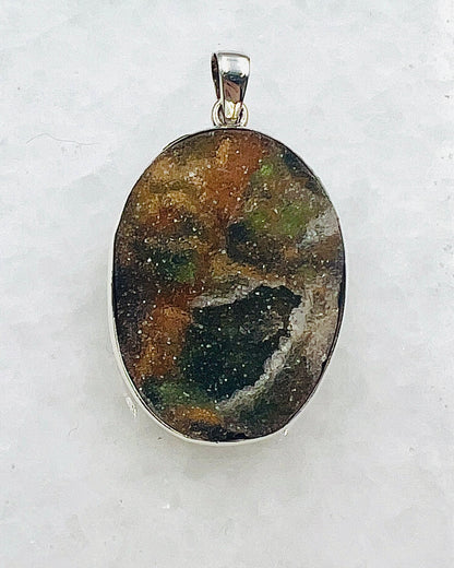 Turkish Chalcedony Drusy in 0.925 Silver