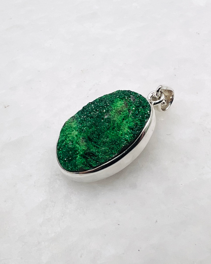 Uwarowit-Druse in 0,925 Silber