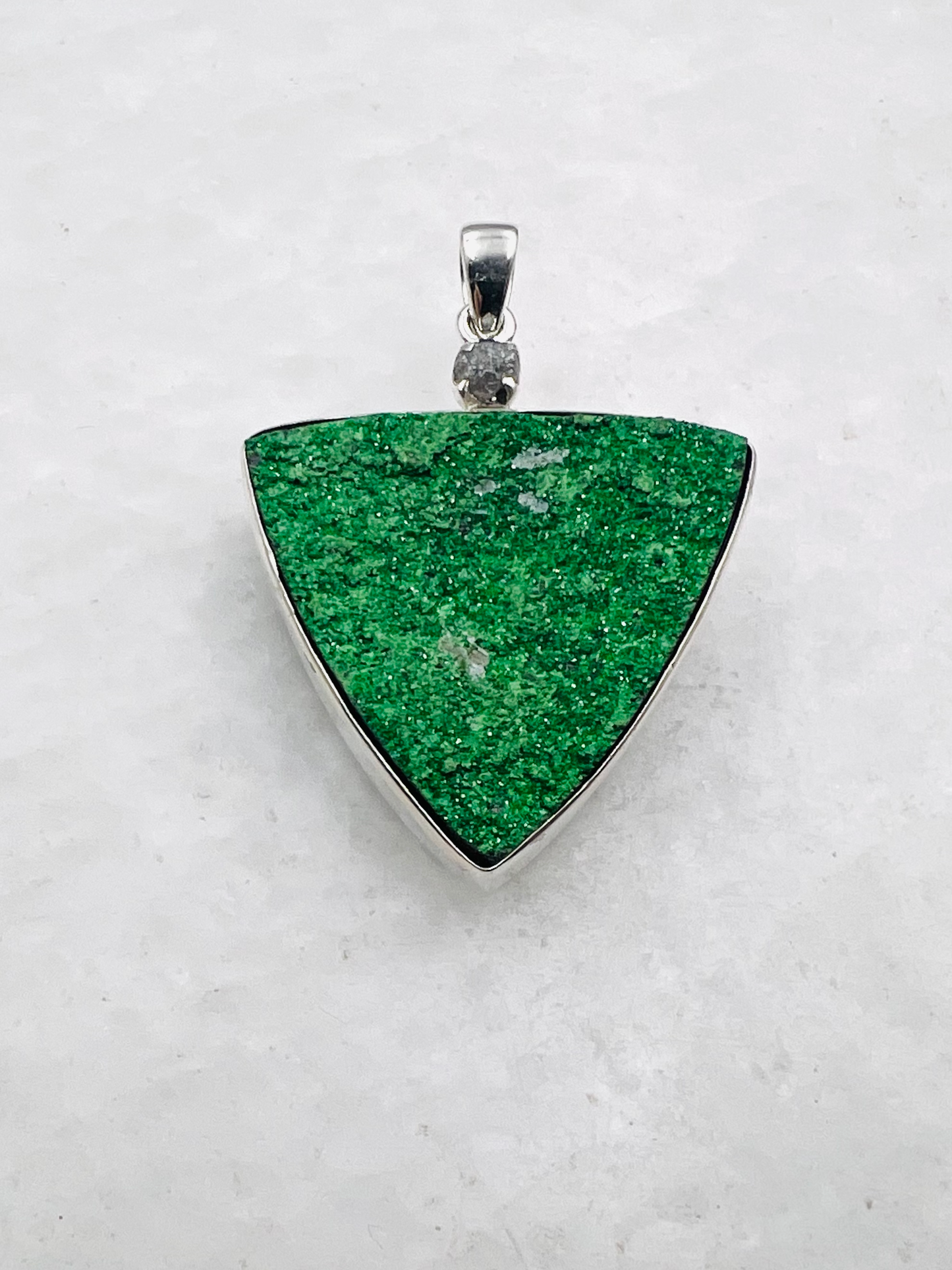 Uwarowit-Druse in 0,925 Silber