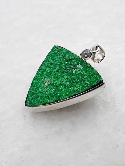 Uwarowit-Druse in 0,925 Silber