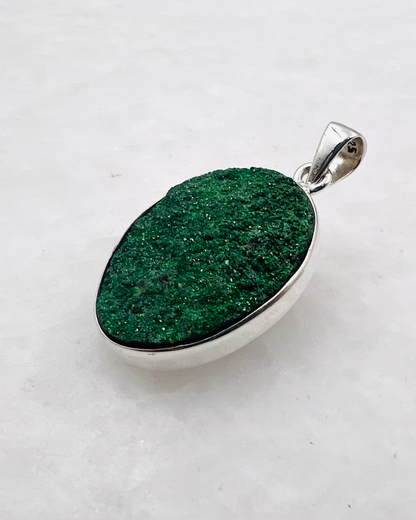 Uwarowit-Druse in 0,925 Silber