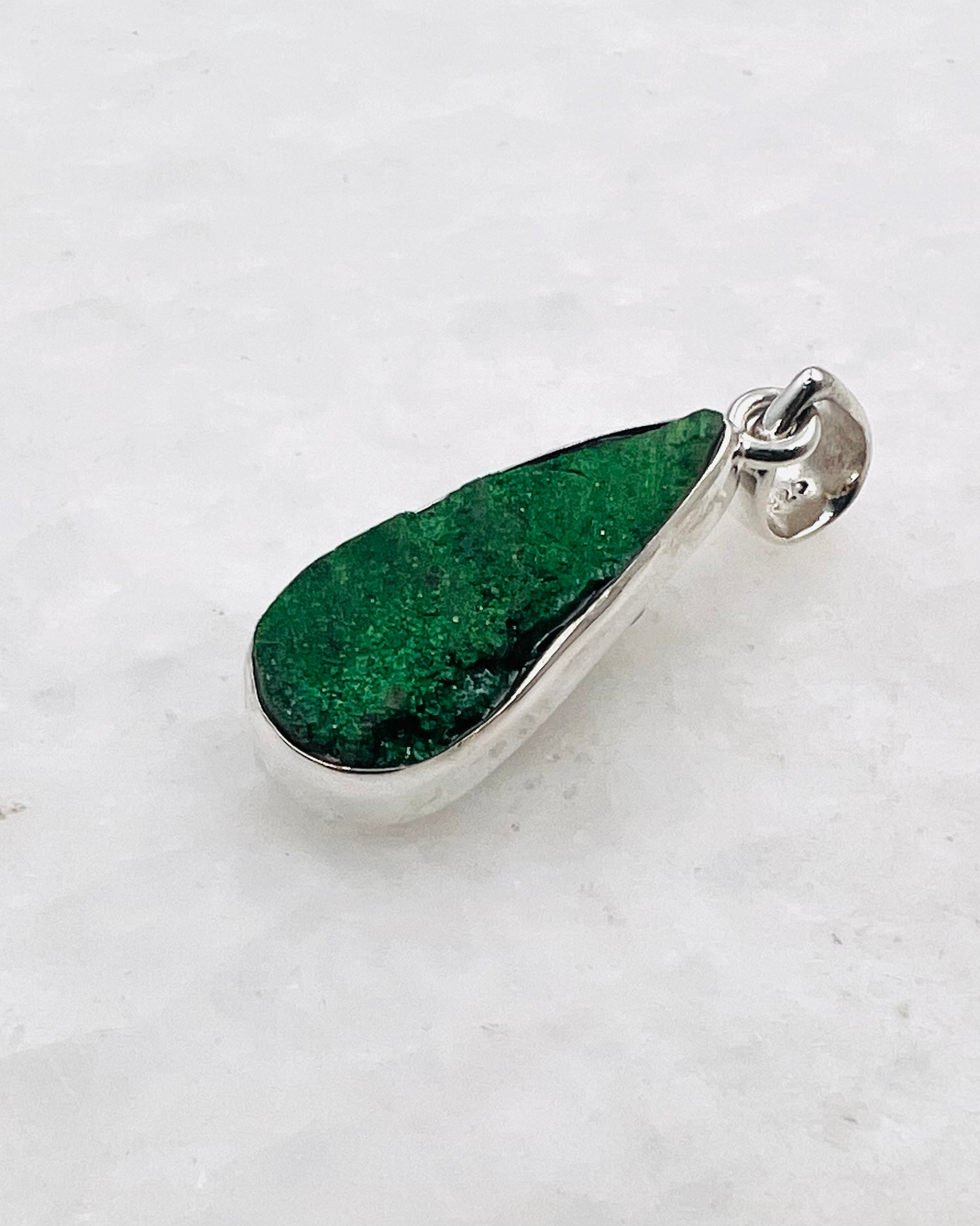 Uwarowit-Druse in 0,925 Silber