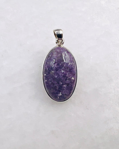 Lépidolite en argent 0,925