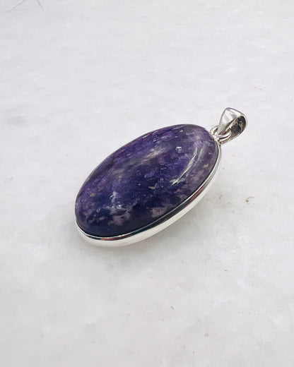 Lépidolite en argent 0,925