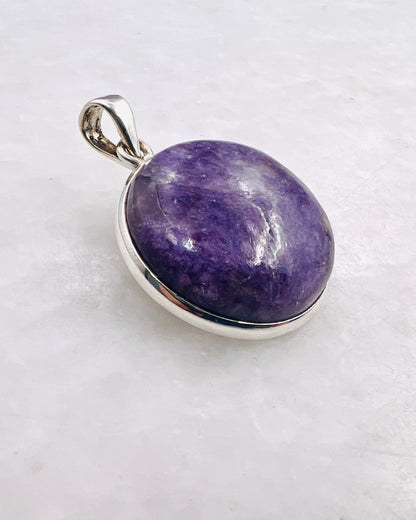 Lepidolith in 0,925 Silber