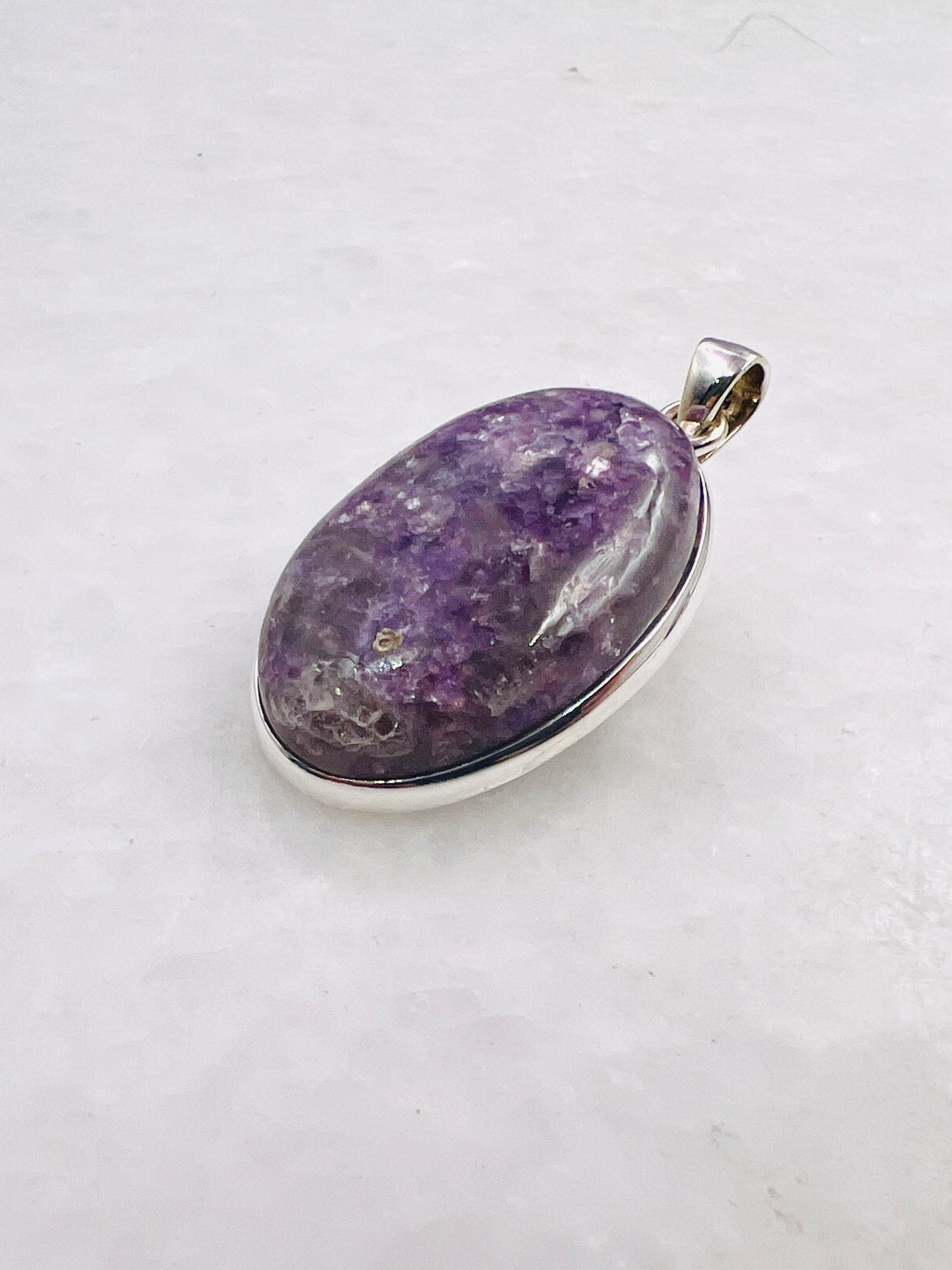 Lépidolite en argent 0,925