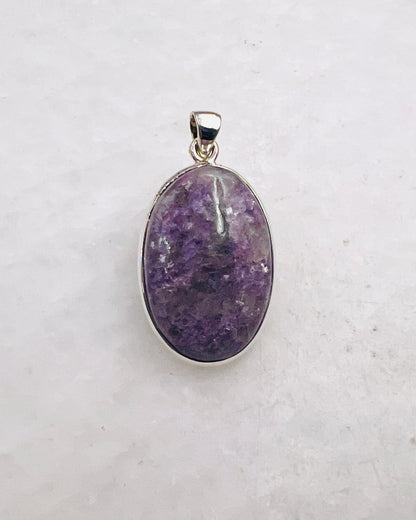 Lépidolite en argent 0,925
