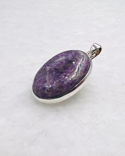 Lépidolite en argent 0,925