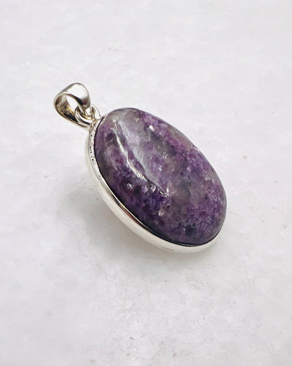 Lépidolite en argent 0,925