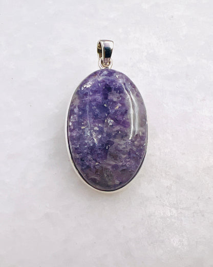 Lépidolite en argent 0,925