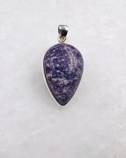 Lépidolite en argent 0,925