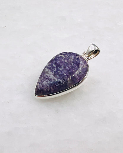Lépidolite en argent 0,925