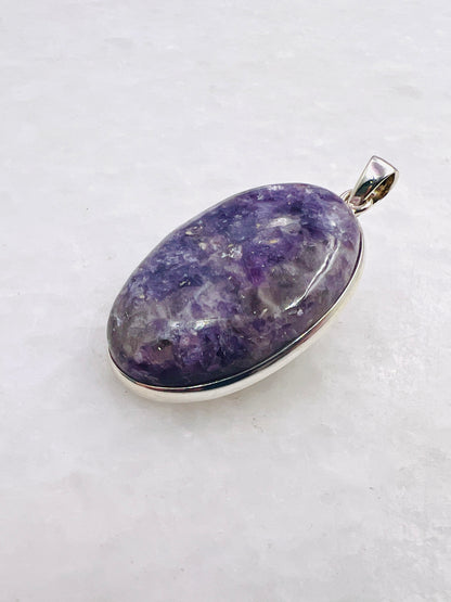 Lépidolite en argent 0,925