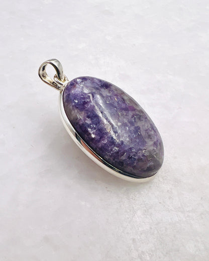 Lépidolite en argent 0,925