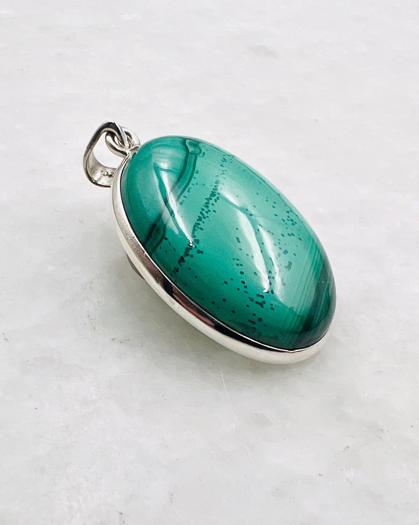 Malachit in 925er Silber